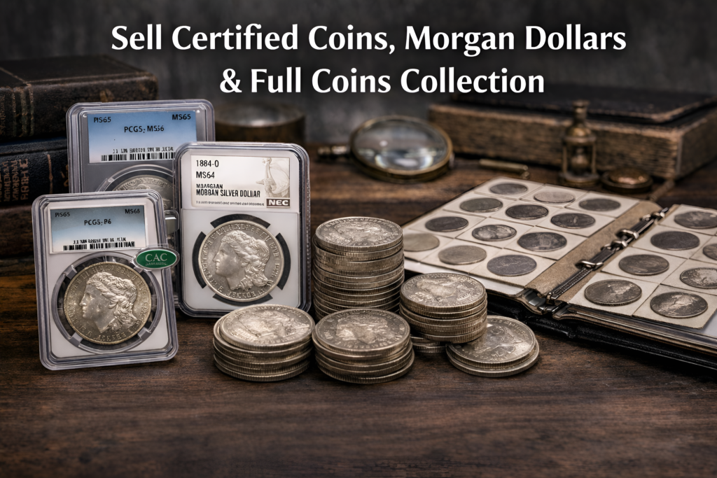 Sell PCGS, NGC, CAC Coin We Buy Morgan Dollars & Coin Collections