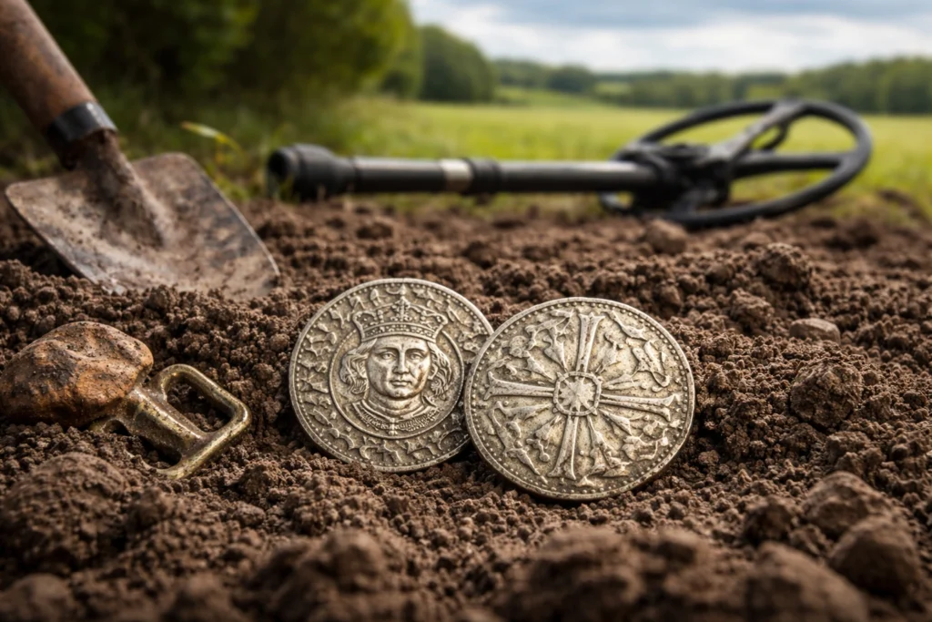 Medieval Silver Coins Unearthed in Derbyshire Field Declared Treasure