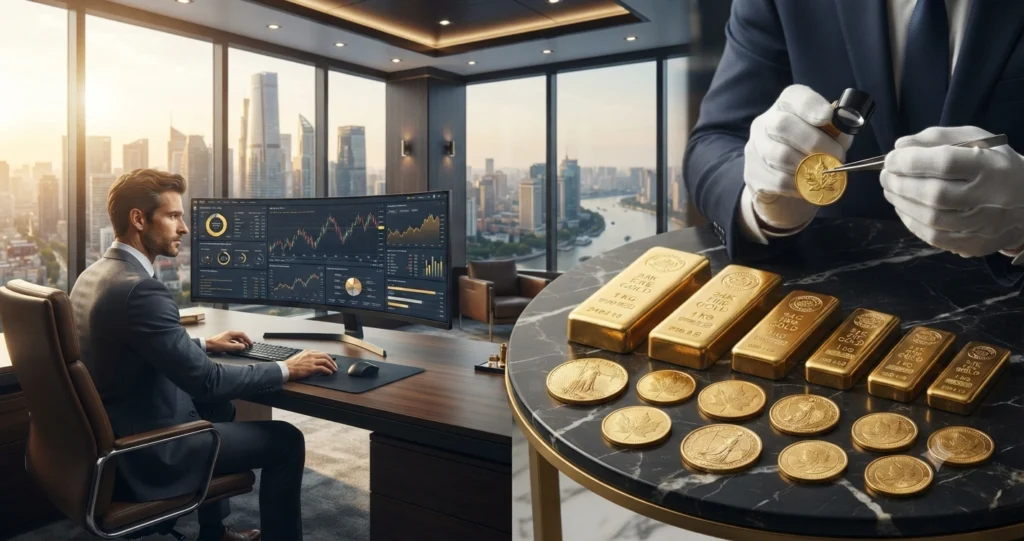 Gold ETF vs physical gold investment comparison