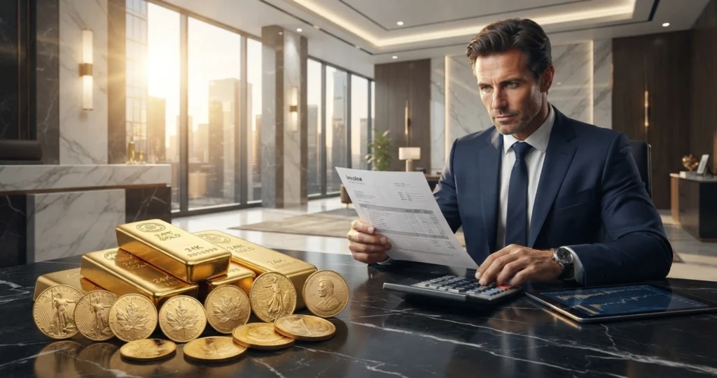 Gold hidden fees guide 2026 showing physical gold and transparent pricing review